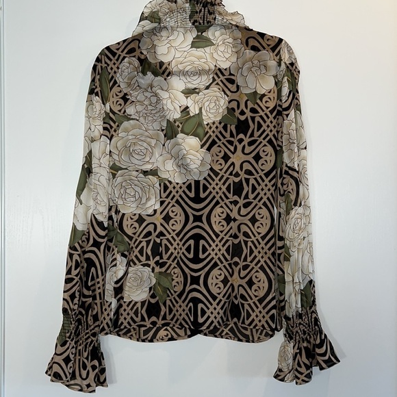 2006 Vintage Cavalli Roberto Cavalli Silk Blouse Size 44​ - Picture 7 of 8